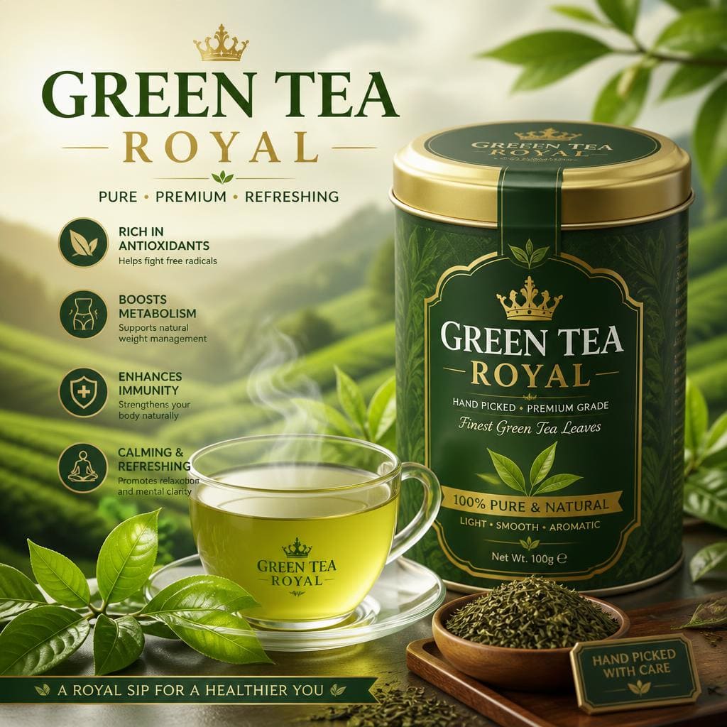 Green Tea Royal Six Ounces Coffee